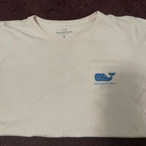 Vineyard Vines Light Purple Tee with Blue Whale Pocket